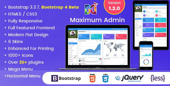 ThemeForest Maximum Responsive Bootstrap Admin Dashboard Template 20442130 ThemeForest Maximum Responsive Bootstrap Admin Dashboard Template 20442130