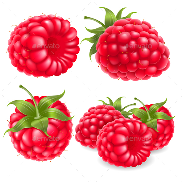 Ripe Raspberry - Food Objects