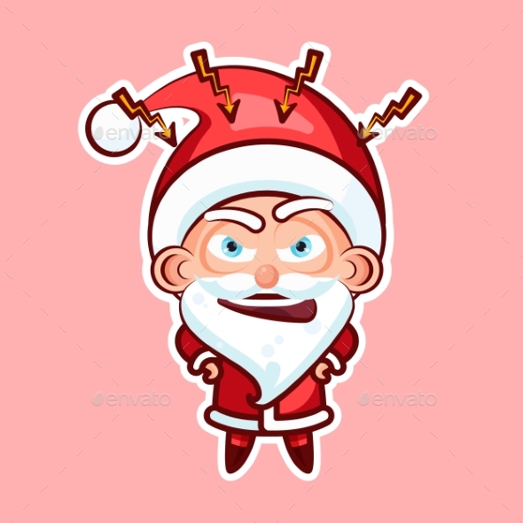 Sticker Emoji Emoticon, Emotion Swear, Angry - Christmas Seasons/Holidays
