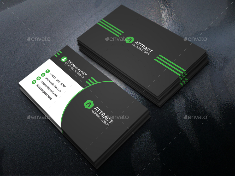 Modern Business Card by aleepixel | GraphicRiver