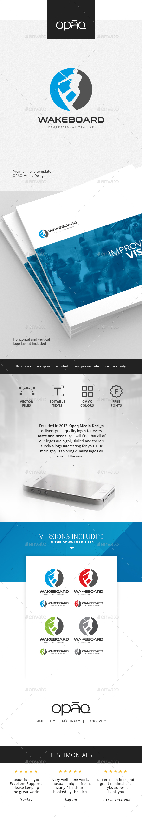 Wakeboard Logo - Humans Logo Templates