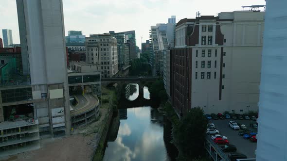The Canals Through the City of Manchester  Travel Photography alt