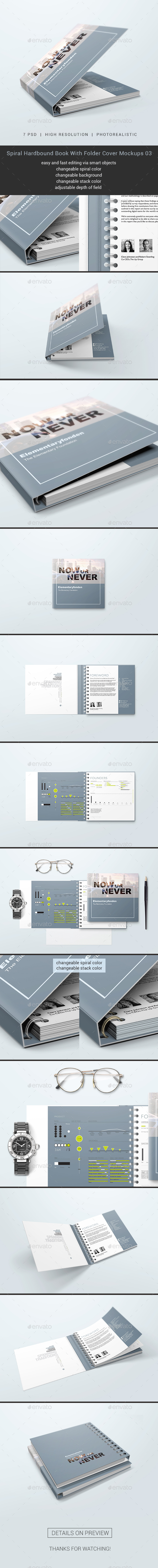 GraphicRiver Spiral Hardbound Book With Folder Cover Mockups 03 20628864 GraphicRiver Spiral Hardbound Book With Folder Cover Mockups 03 20628864