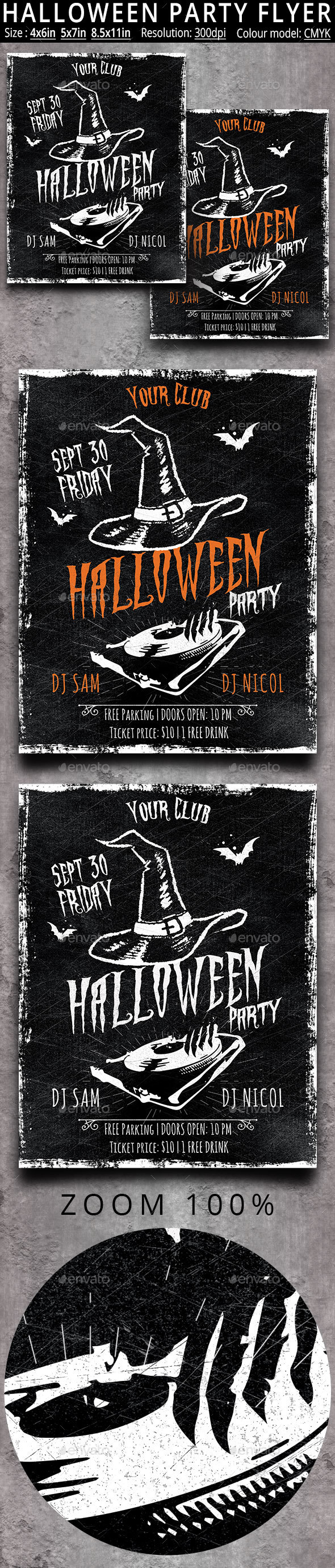 Halloween Party Flyer And Poster