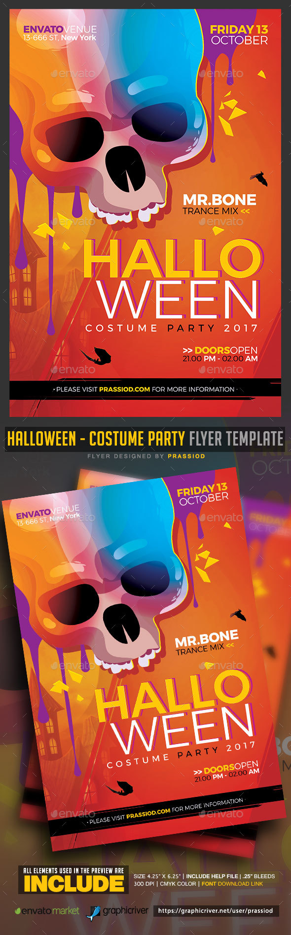 Halloween - Costume Party Flyer Template