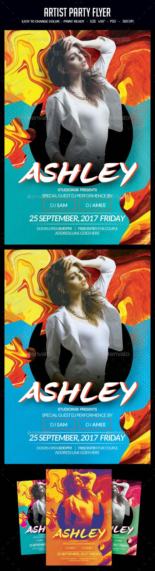 Artist Party Flyer - Clubs & Parties Events