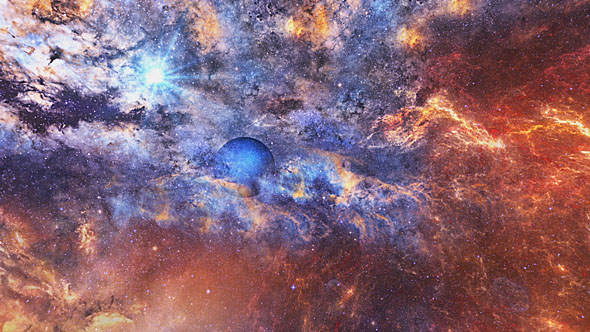 Travel Through Abstract Space Nebulae to the Planet