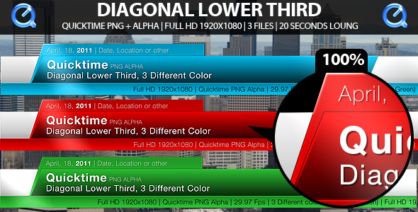 Diagonal Lower Third