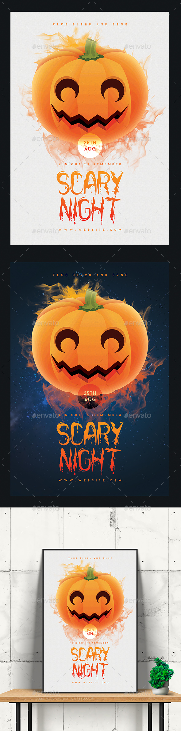 Scary Night Flyer/Poster - Clubs & Parties Events