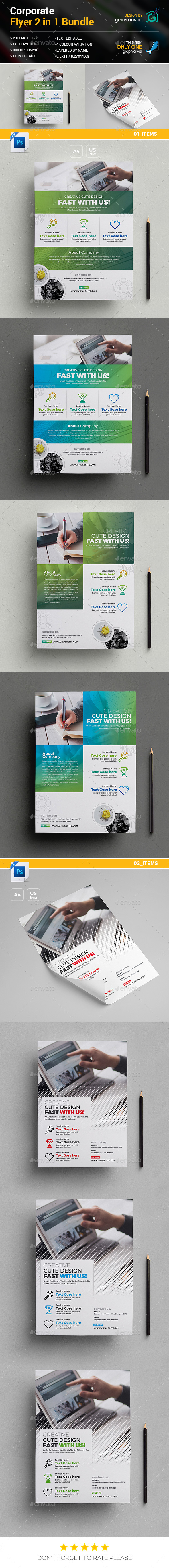 Flyer Bundle 2 in 1 - Corporate Flyers