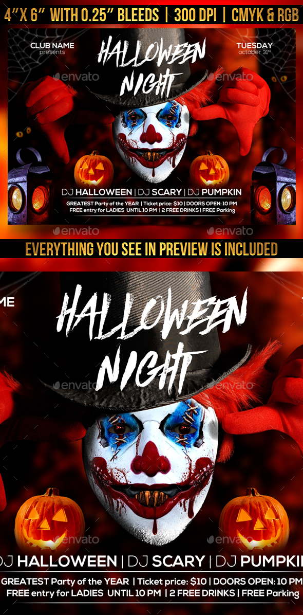 Halloween Night Flyer - Clubs & Parties Events