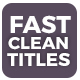 Fast Clean Titles - VideoHive Item for Sale