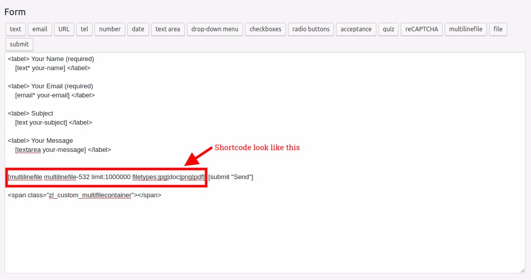multiline files upload for contact form 7 by zluck codecanyon contact form 7 upload file
