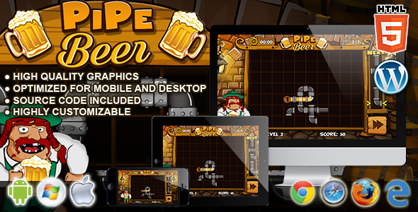 CodeCanyon PipeBeer HTML5 Classic Game 20633043 CodeCanyon PipeBeer HTML5 Classic Game 20633043