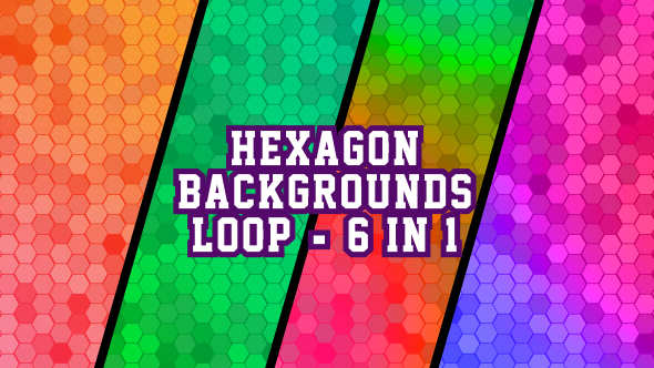 Hexagon Backgrounds 6 in 1