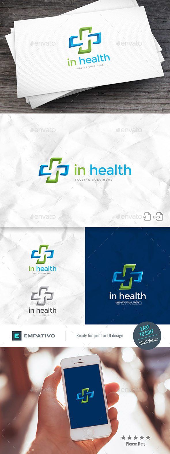 Inhealth Logo Template - Symbols Logo Templates