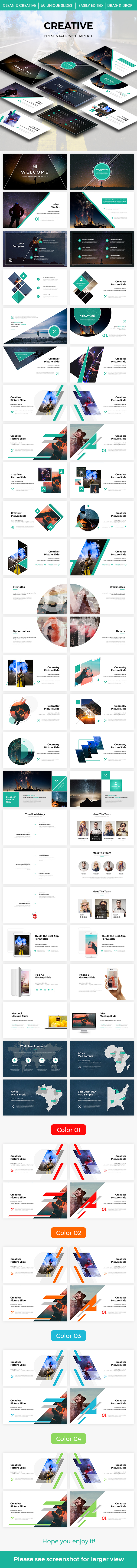 Creative 2.0 Google Slides Template 2017 - Google Slides Presentation Templates