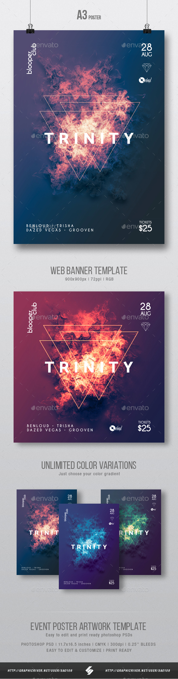 GraphicRiver Trinity Progressive Party Flyer Poster Artwork Template A3 20635929 GraphicRiver Trinity Progressive Party Flyer Poster Artwork Template A3 20635929