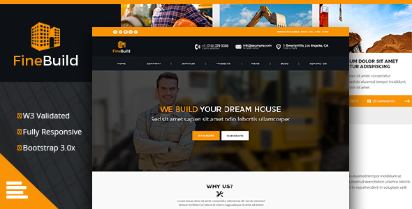 Fine Build - Building & Construction HTML Template - Business Corporate