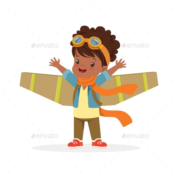 Girl in Pilot Costume - People Characters
