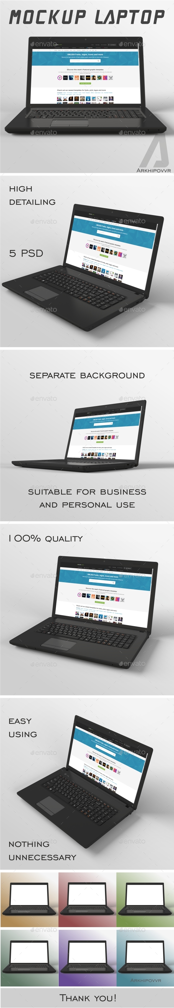 Screen Mockups - Product Mock-Ups Graphics