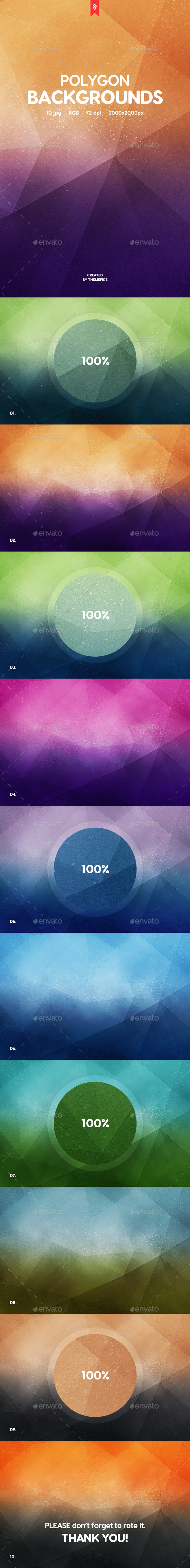 10 Polygon Backgrounds