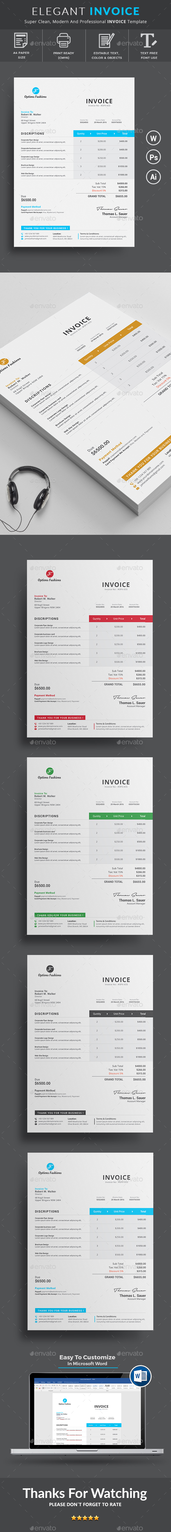Invoice - Proposals & Invoices Stationery