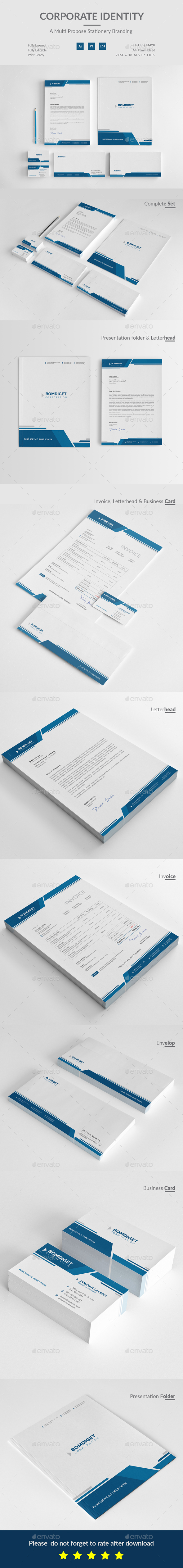 Corporate Identity - Stationery Print Templates