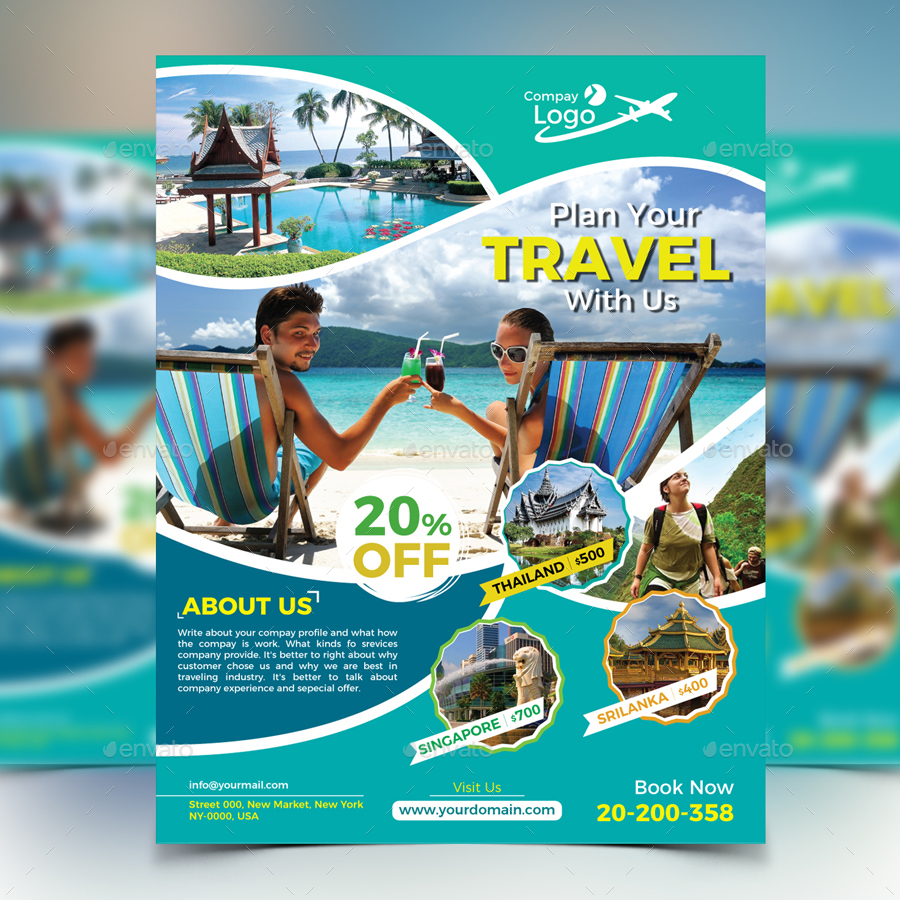 Travel Flyer, Print Templates | GraphicRiver