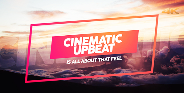 Cinematic Upbeat Slideshow - VideoHive 20647002