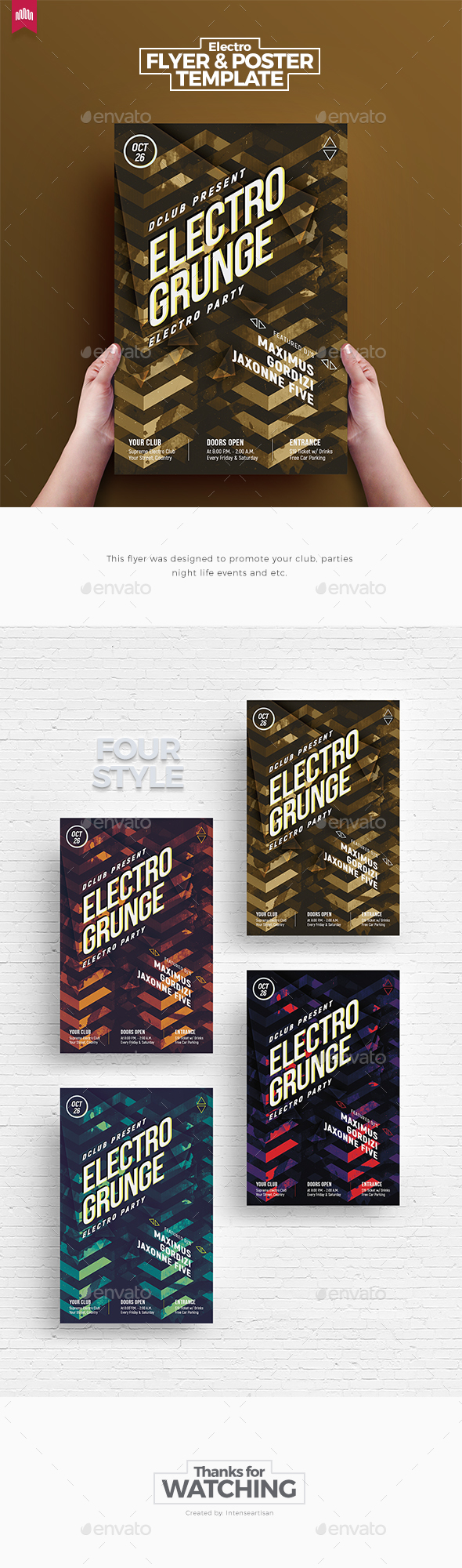 Electro Grunge - Flyer - Clubs & Parties Events