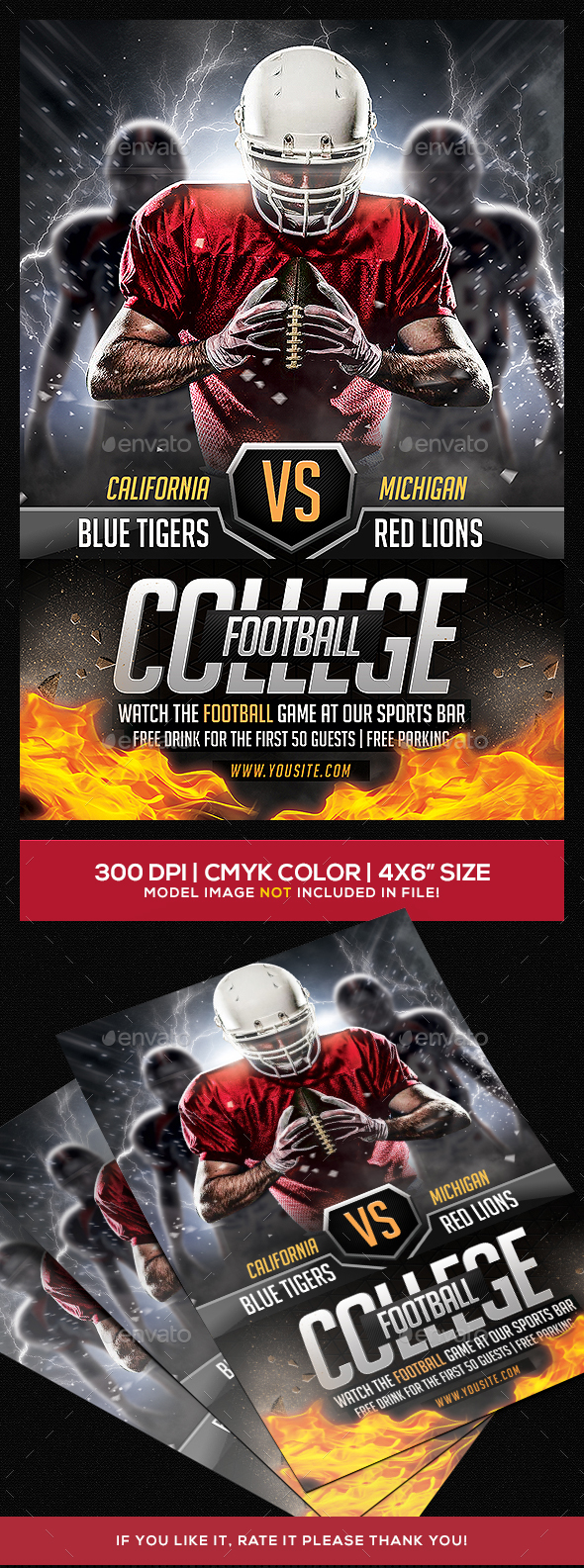 American Football Flyer v2 - Sports Events