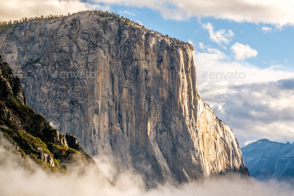 El Capitan rock in Yosemite National Park - Stock Photo - Images