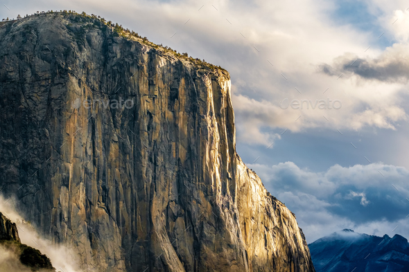 El Capitan rock in Yosemite National Park - Stock Photo - Images