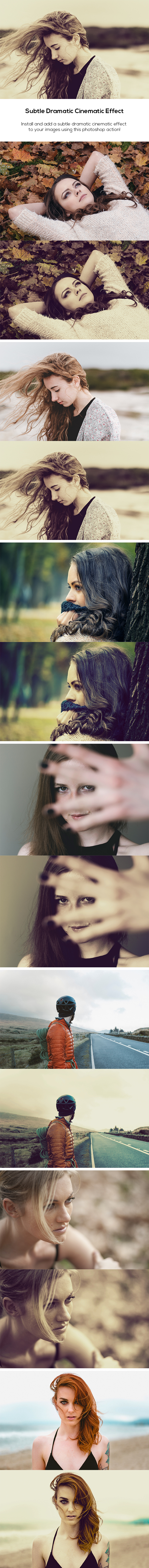 Subtle Dramatic Cinematic Effect - Photo Effects Actions