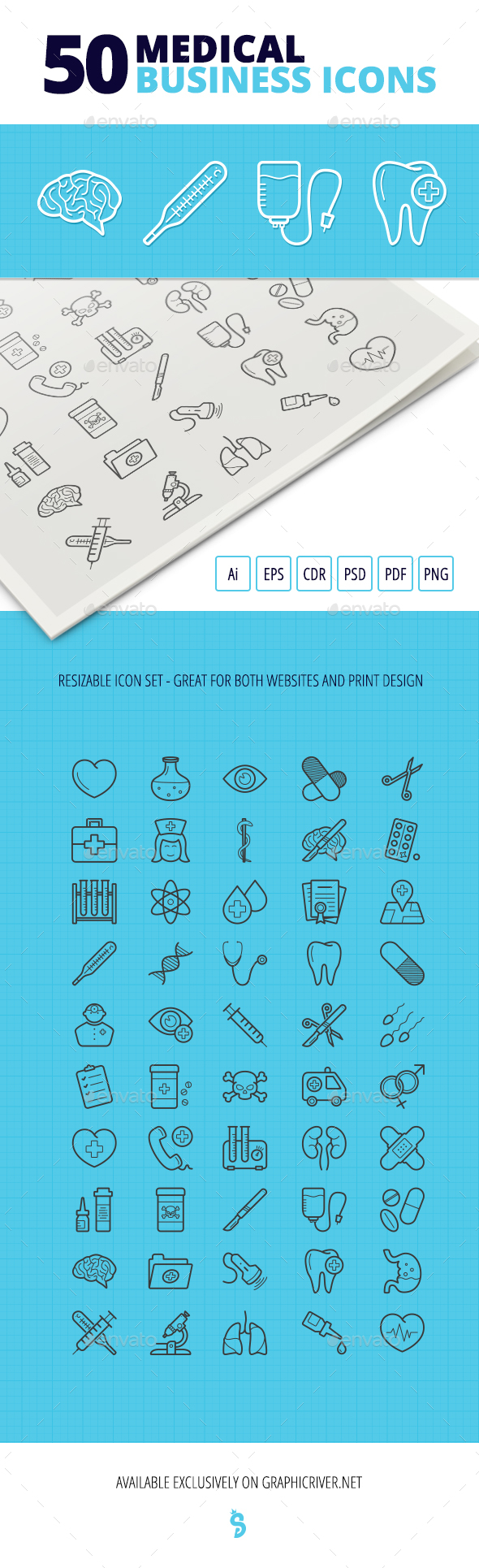 50 Medical Business Icons - Business Icons