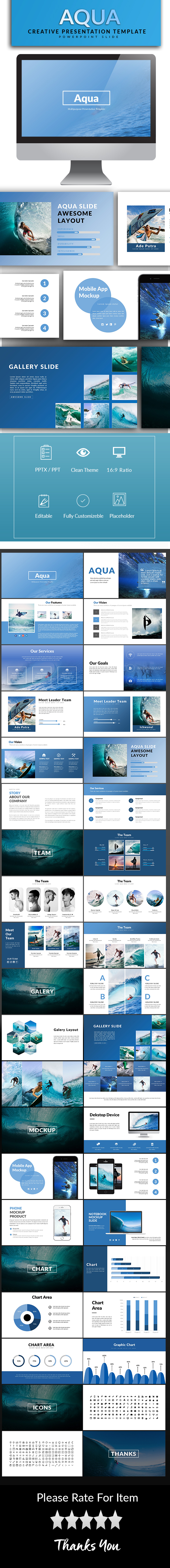 Aqua Powerpoint Template - PowerPoint Templates Presentation Templates