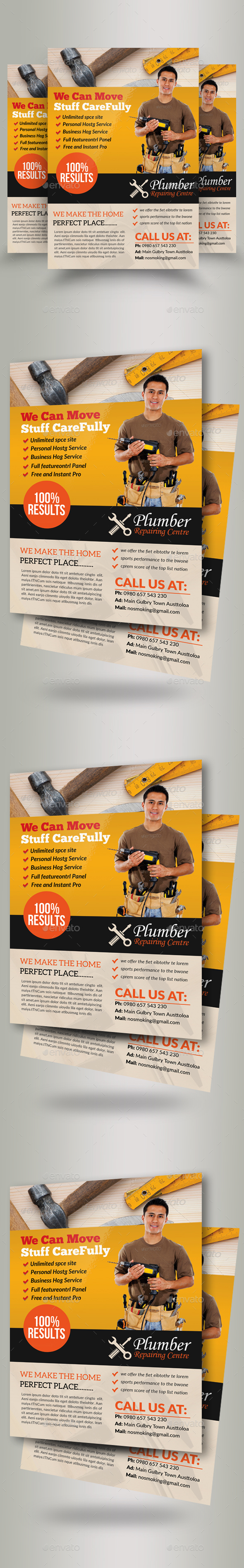 Handyman & Plumber Services Flyer - Corporate Flyers