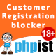 Prestashop PHPIST Customer Registration Blocker - CodeCanyon Item for Sale