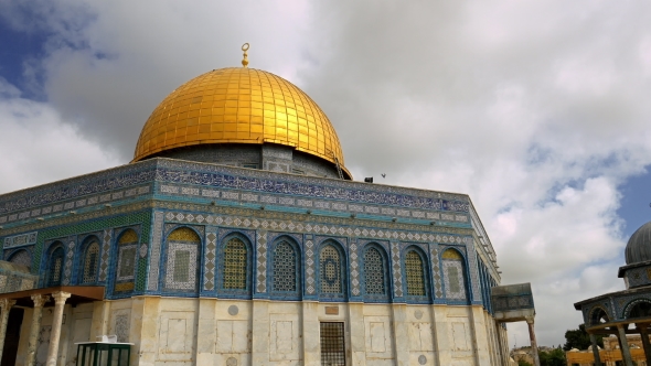 Clouds Over Dome of the Rock Mosque in Jerusalem
