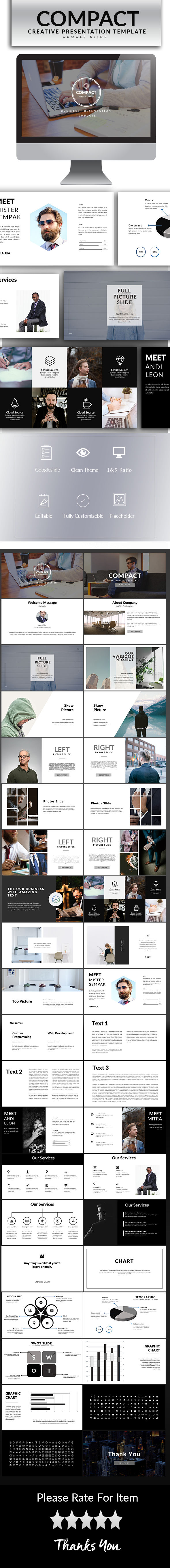 Compact Google Slide Template - Google Slides Presentation Templates