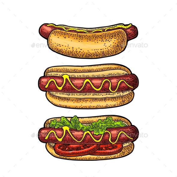 Hotdogs - Food Objects