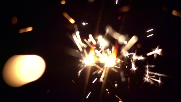Sparklers Christmas and New Year Lights