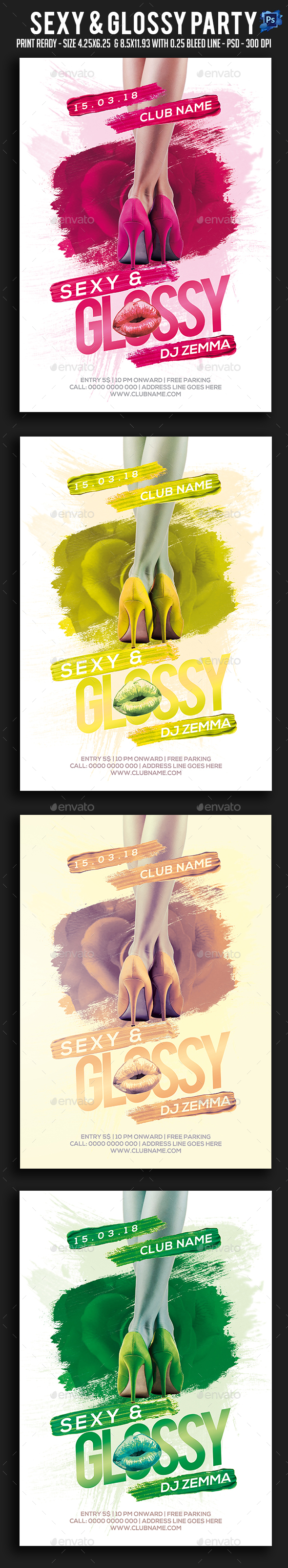 Sexy & Glossy Party Flyer
