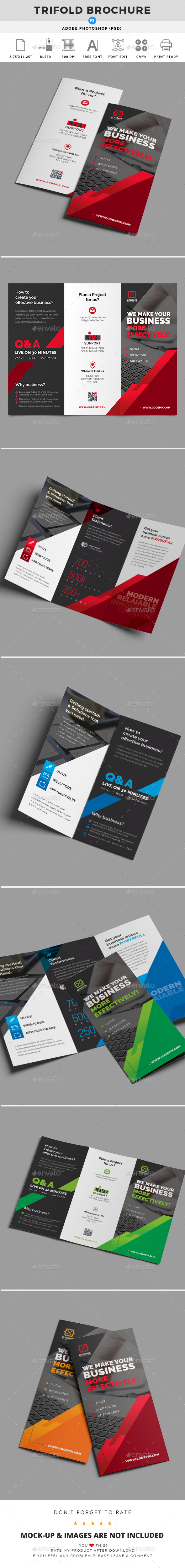 GraphicRiver Trifold Brochure 20650324 GraphicRiver Trifold Brochure 20650324