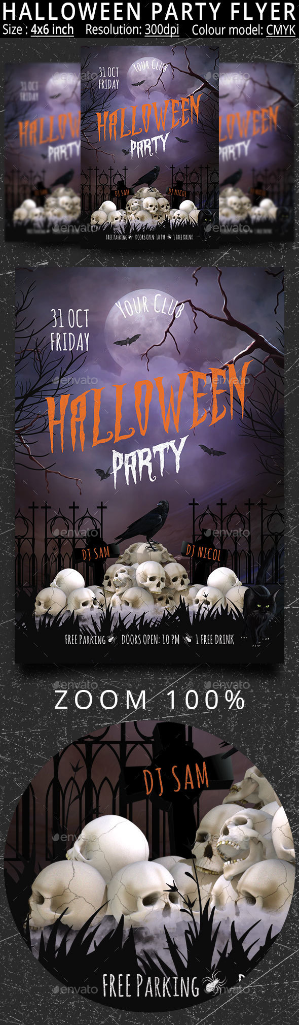GraphicRiver Halloween Party Flyer 20651074 GraphicRiver Halloween Party Flyer 20651074