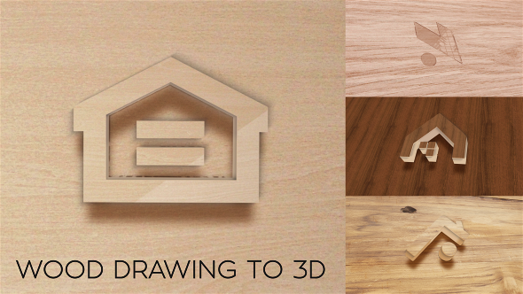 Wood Drawing To 3D Reveal
