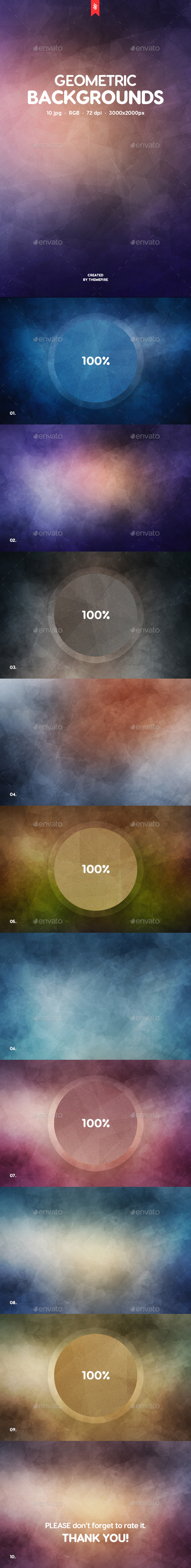 Geometric Abstract Backgrounds