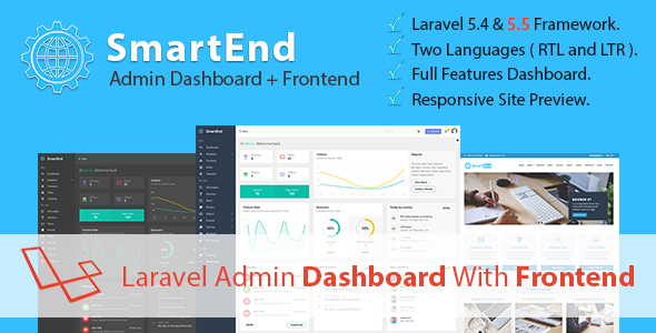 SmartEnd - Laravel Admin Dashboard with Frontend - CodeCanyon Item for Sale