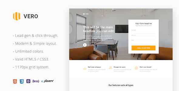 Vero - Marketing Landing Page Html Template - Marketing Corporate